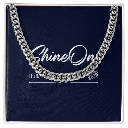 cuban chain link, message card jewelry, meaningful gift for son bonus son son in law