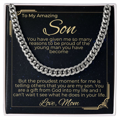 To Son - I'm Proud To Be Your Mom
