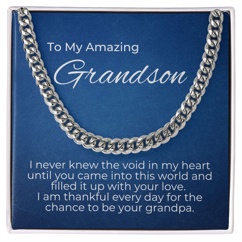 To Grandson- You Filled The Void In My Heart - From Grandpa