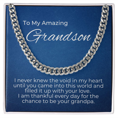 To Grandson- You Filled The Void In My Heart - From Grandpa