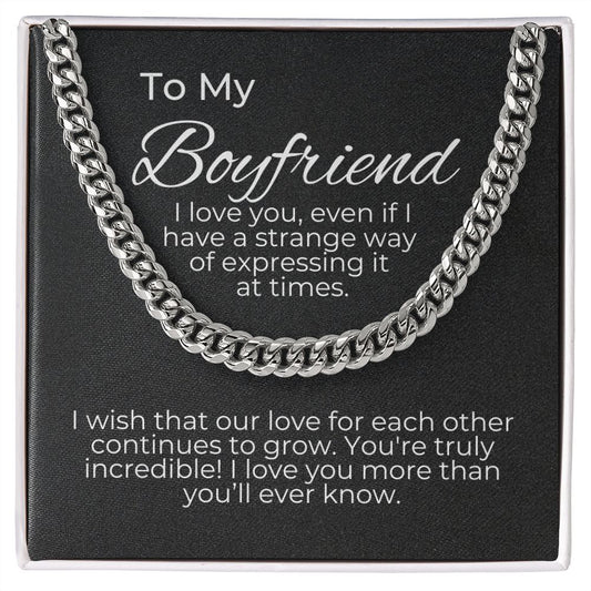 To Boyfriend - I Wish Our Love Will Continue to Grow