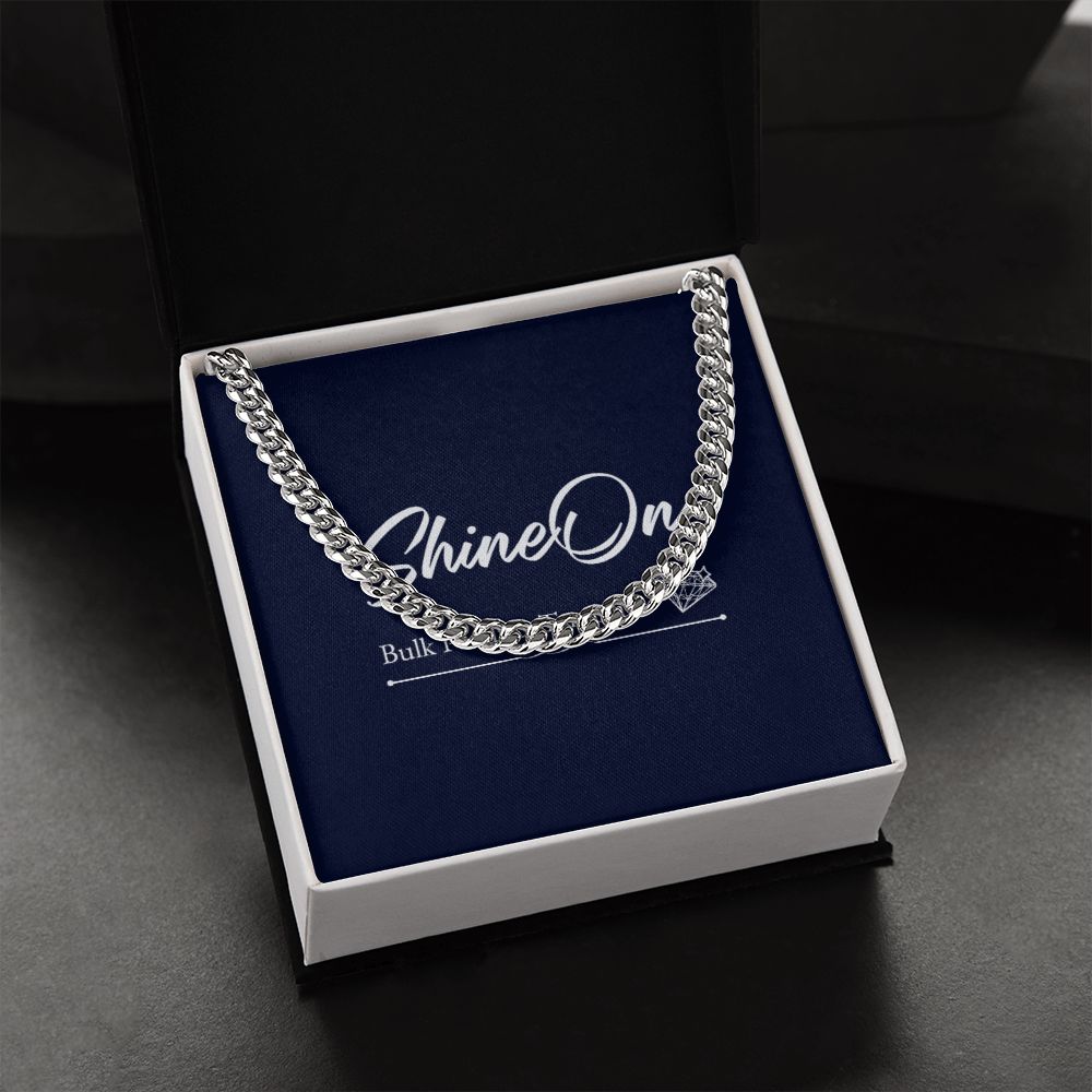 meaningful gift, sentimental gift, christmas gift, birthday gift, cuban chain link, gift for son, husband