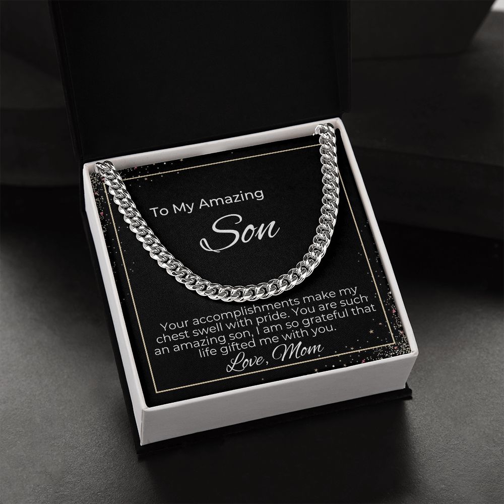 To Son - Your Accomplishments Makes My Chest Swell