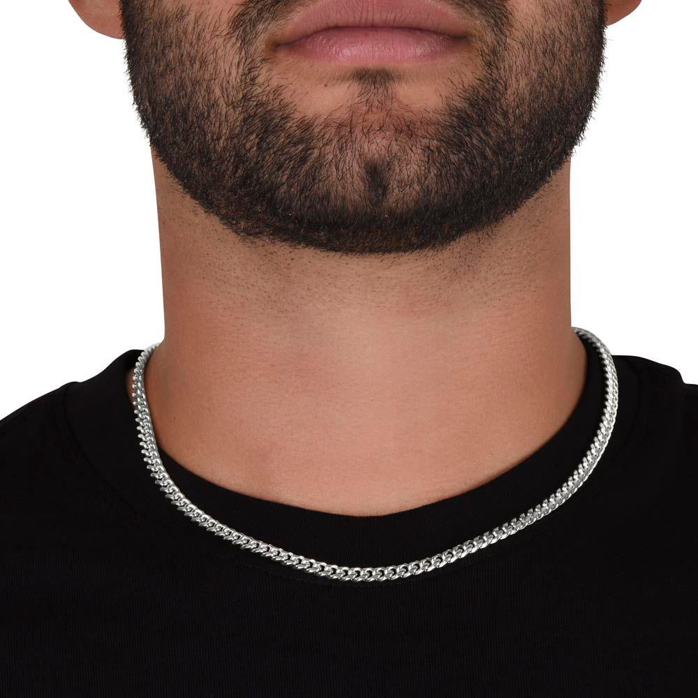meaningful gift, sentimental gift, christmas gift, birthday gift, cuban chain link, gift for son, husband