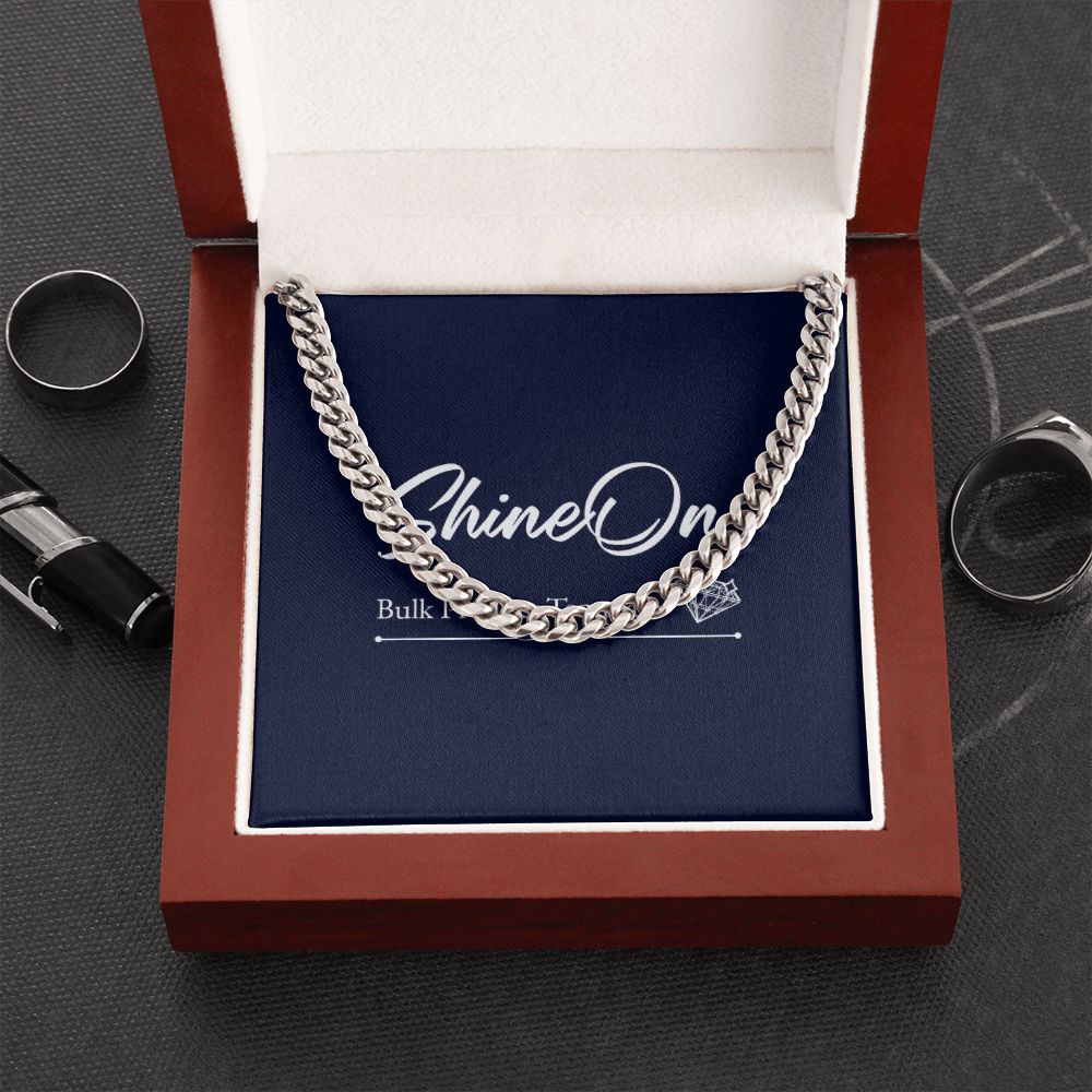 meaningful gift, sentimental gift, christmas gift, birthday gift, cuban chain link, gift for son, husband