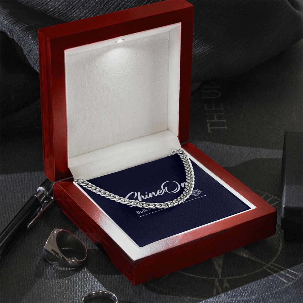 meaningful gift, sentimental gift, christmas gift, birthday gift, cuban chain link, gift for son, husband