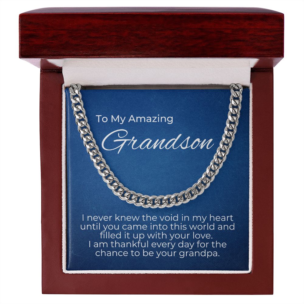 To Grandson- You Filled The Void In My Heart - From Grandpa