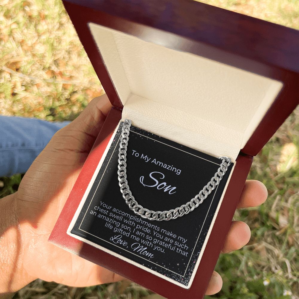 To Son - Your Accomplishments Makes My Chest Swell
