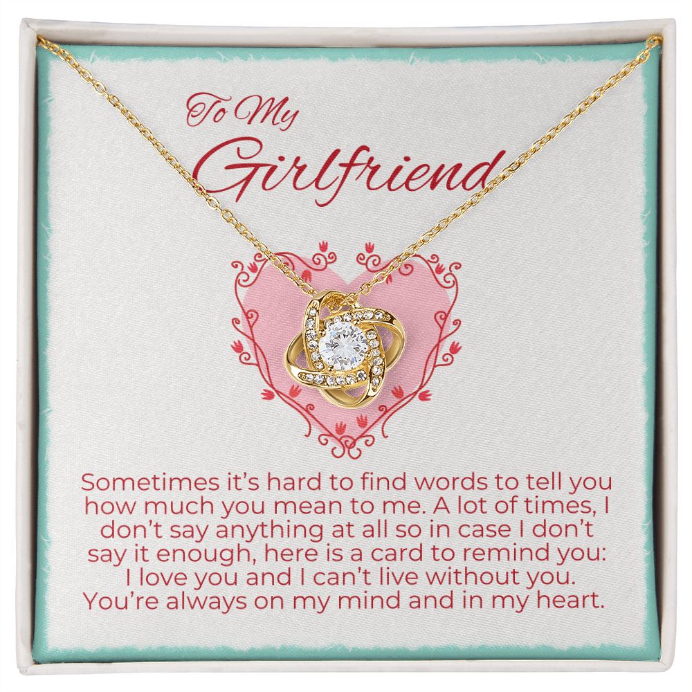 To My Girlfriend - Finding Words to Tell You How Much I Love You