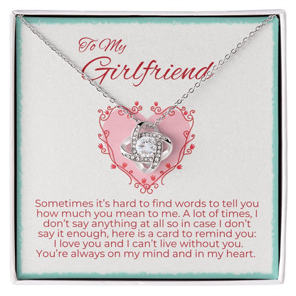To My Girlfriend - Finding Words to Tell You How Much I Love You