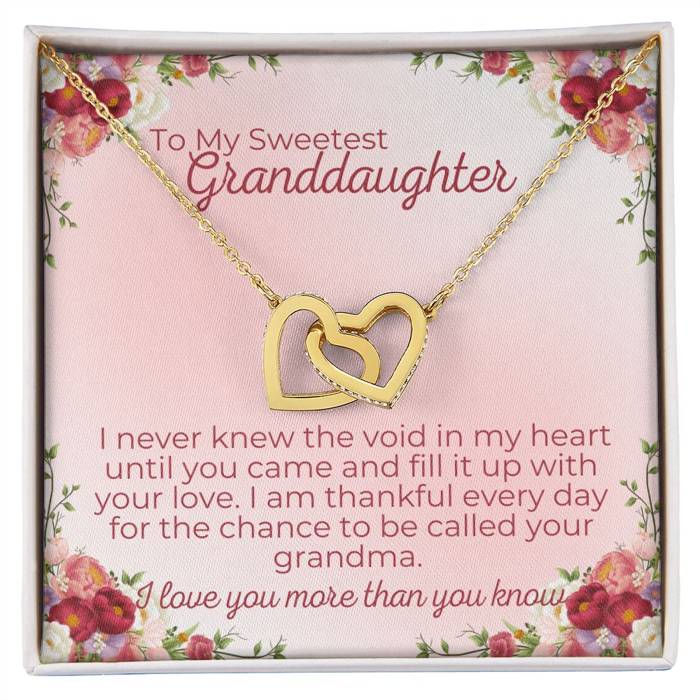 To Granddaughter - You Filled The Void In My Heart