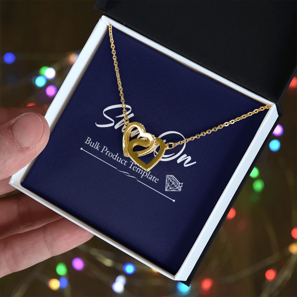 meaningful love gifts, granddaughter gift, granddaughter christmas gift, christmas gift, interlocking heart necklaces, message card