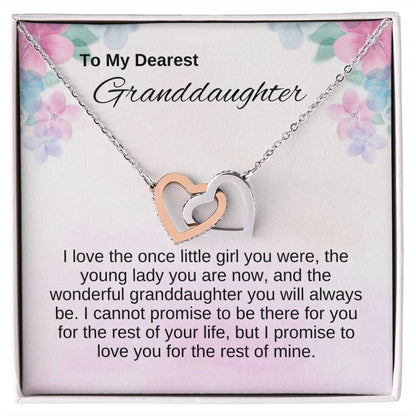 To Granddaughter - I Promise to Love You Forever