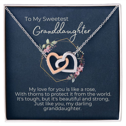 To Granddaughter - My Love For You Is Like  A Rose