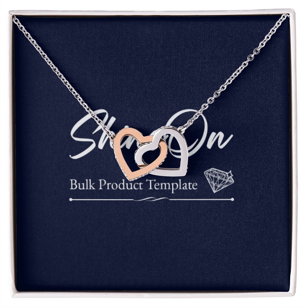meaningful love gifts, granddaughter gift, granddaughter christmas gift, christmas gift, interlocking heart necklaces, message card