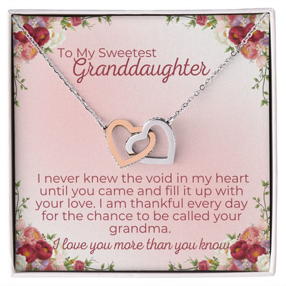 To Granddaughter - You Filled The Void In My Heart