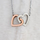 meaningful love gifts, granddaughter gift, granddaughter christmas gift, christmas gift, interlocking heart necklaces, message card