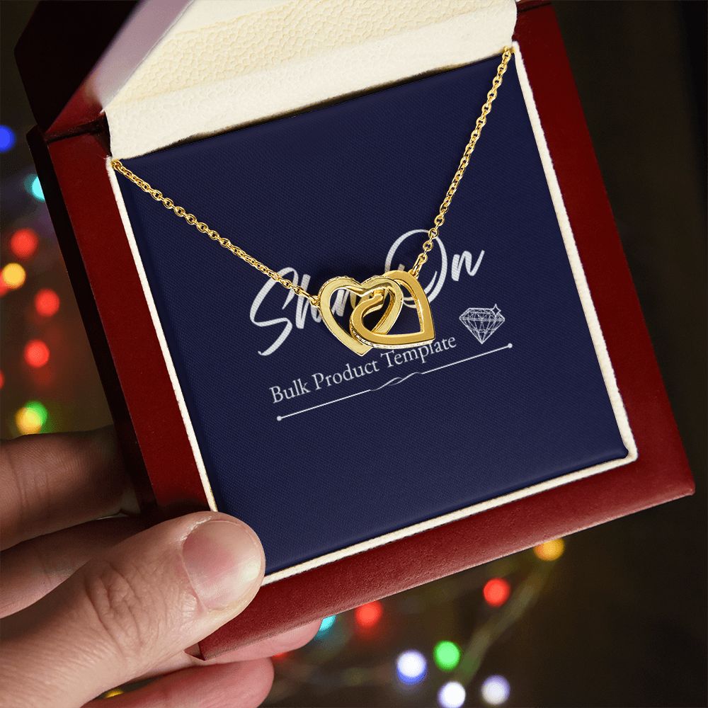 meaningful love gifts, granddaughter gift, granddaughter christmas gift, christmas gift, interlocking heart necklaces, message card