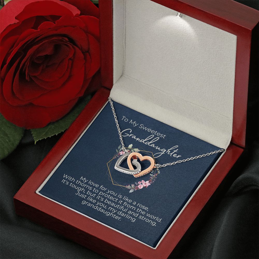 To Granddaughter - My Love For You Is Like  A Rose
